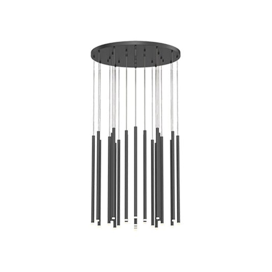 Light Chimes�?Pendant Light in Satin Black