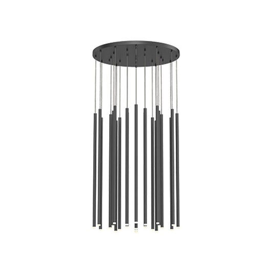 Light Chimes�?Pendant Light in Satin Black