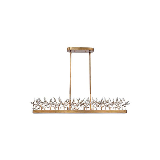 Crystal Garden 10-Light 10-Light Linear Pendant Light