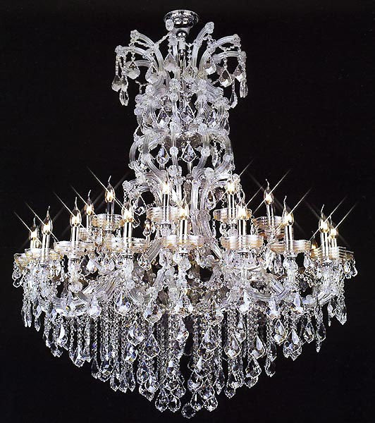 31 Light Maria Theresa chandelier dressed with 25% Full Lead crystal