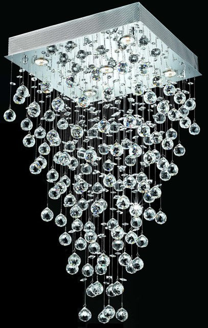 5 Light contemporary galaxy crystal chandelier