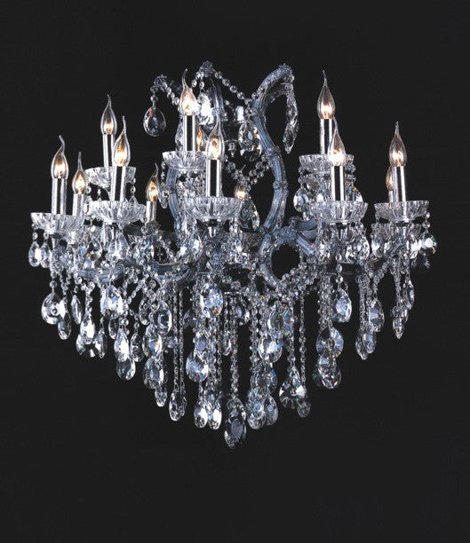 15 Light traditional crystal Chandelier.Lavender