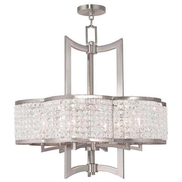 Grammercy Brushed Nickel 26-Inch Six-Light Pendant