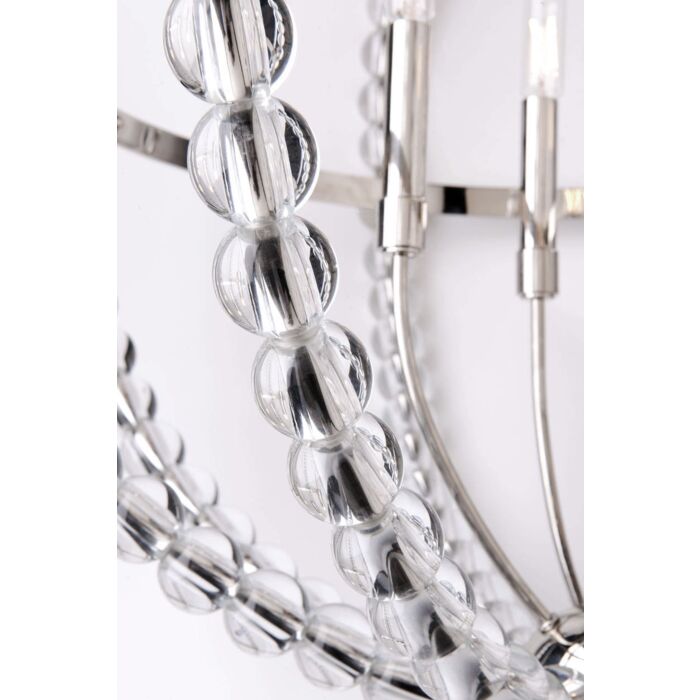 Danville Chandelier in Polished Nickel