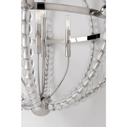 Danville Chandelier in Polished Nickel