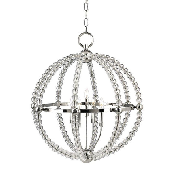 Chandelier, 5-Light, Polished Nickel, 30.25"W (3130-PN 9T7ZA)