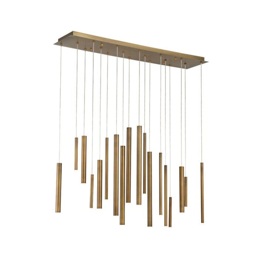 Eurofase Santana 18-Light Chandelier in Brass