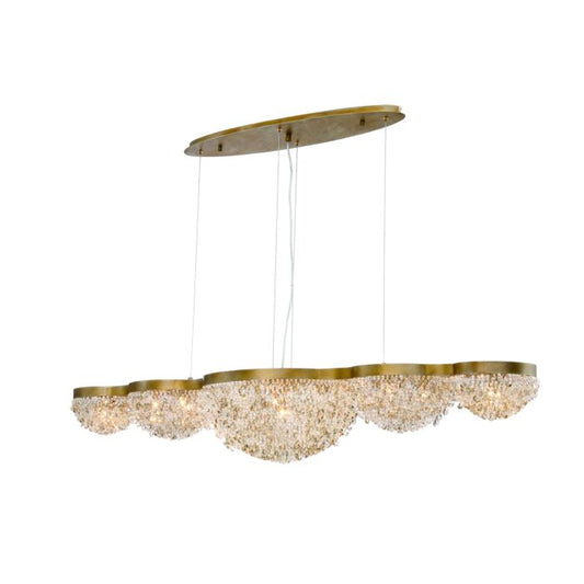 Eurofase Mondo 15-Light Chandelier in Gold