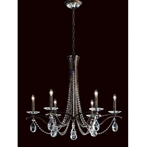 Heirloom Bronze Six-Light Chandelier with Clear Spectra Crystal