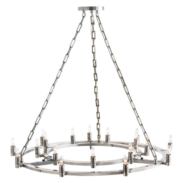 Kaylor Silver 18-Light Fixed Chandelier