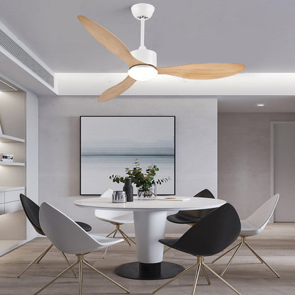 3 Blades Mute LED Dimmable with Remote Modern Ceiling Fans with Lights