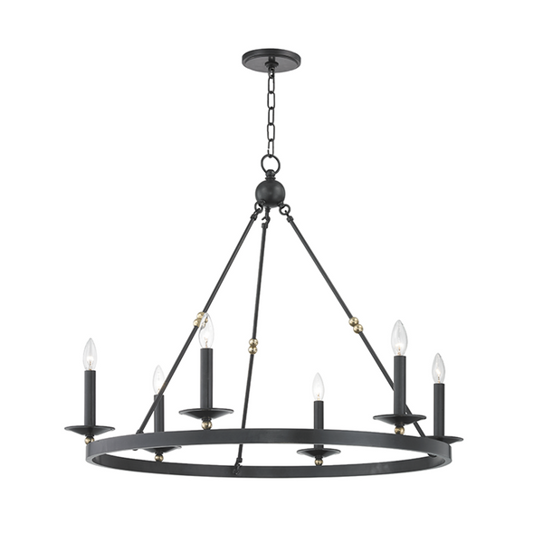 Chandelier, 6-Light, Aged Old Bronze, 35.75"W (3206-AOB A2JTU)