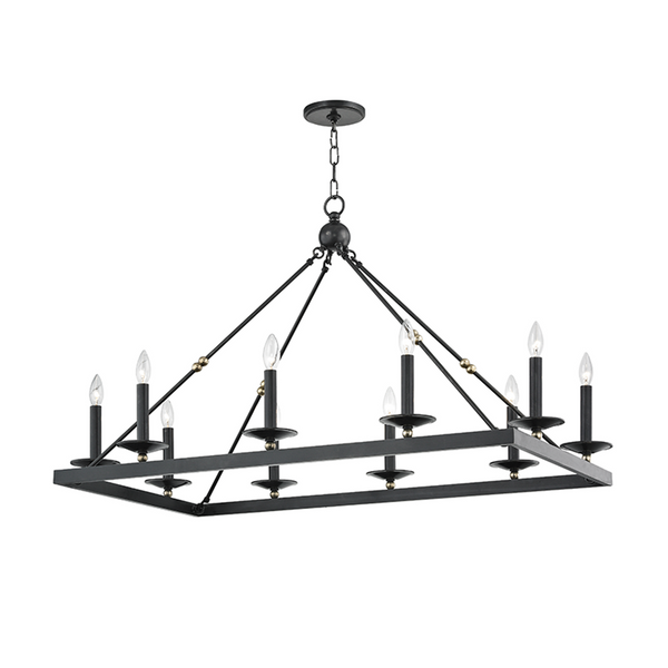 Chandelier, 10-Light, Aged Old Bronze, 23.25"W (3244-AOB A2JU9)