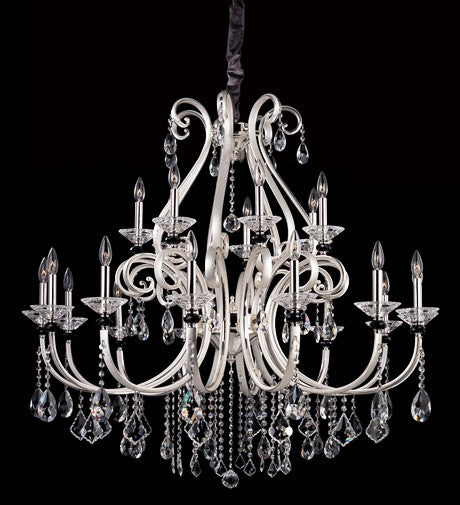 21 light crystal chandelier in chrome