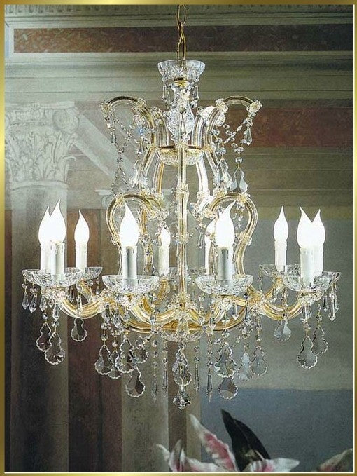 10 Lights Maria Theresa crystal chandelier dressed with clear crystals