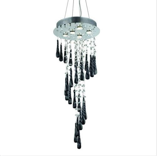 Chrome Five Light 36-in Chandelier