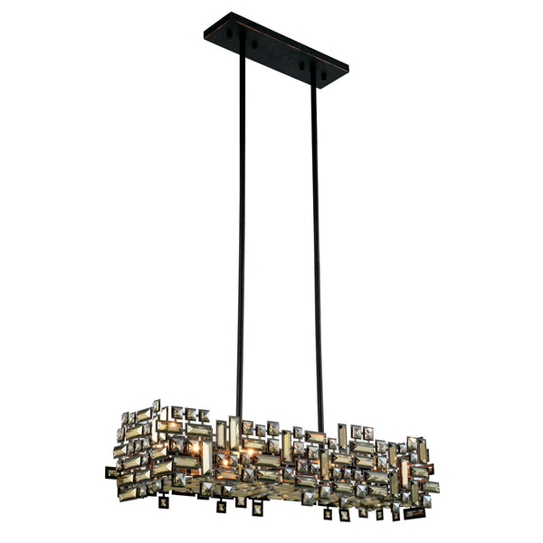 Picasso Dark Bronze 35-Inch Six-Light Pendant