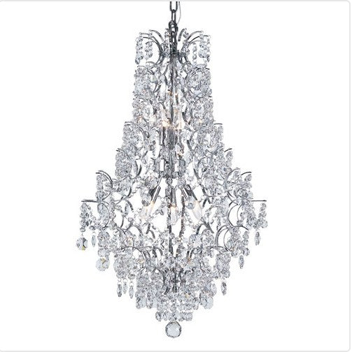 5 Light Chandelier with Cut CrystalBeadStrands