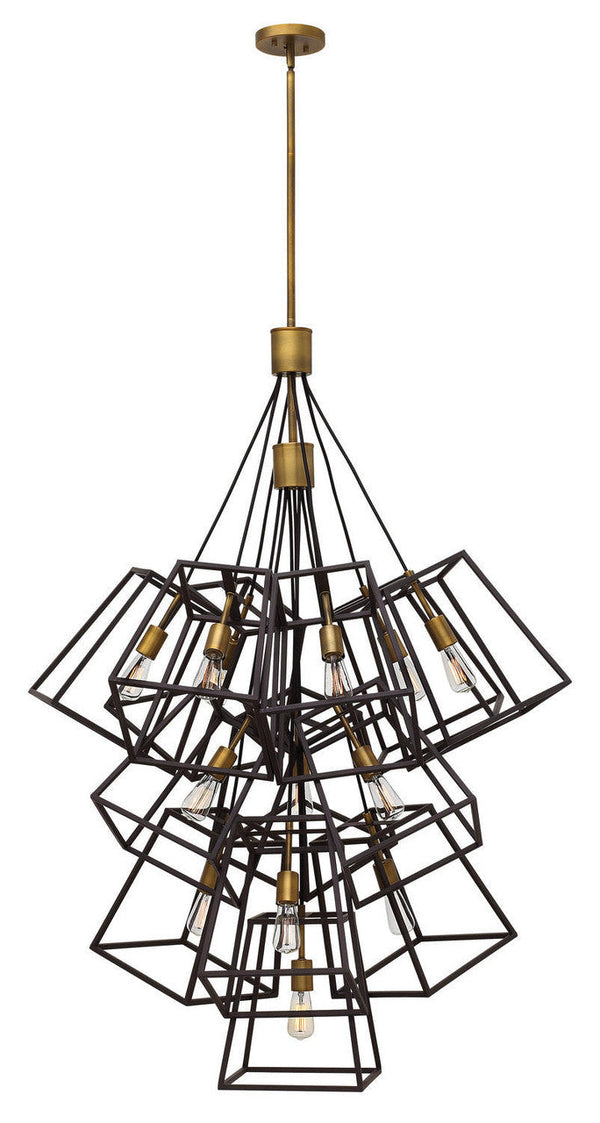 Foyer Hall Pendant, 13-Light, Heirloom Brass, 54.75"H (3358BZ RCW0)