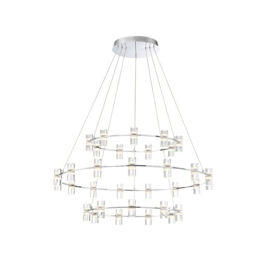 Eurofase Netto 33-Light Chandelier in Chrome