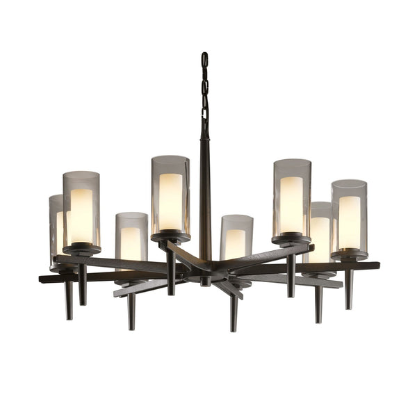 Dark Smoke 34-Inch Eight-Light Chandelier