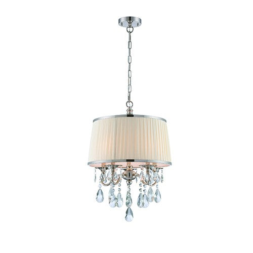 Nickel Five-Light Chandelier