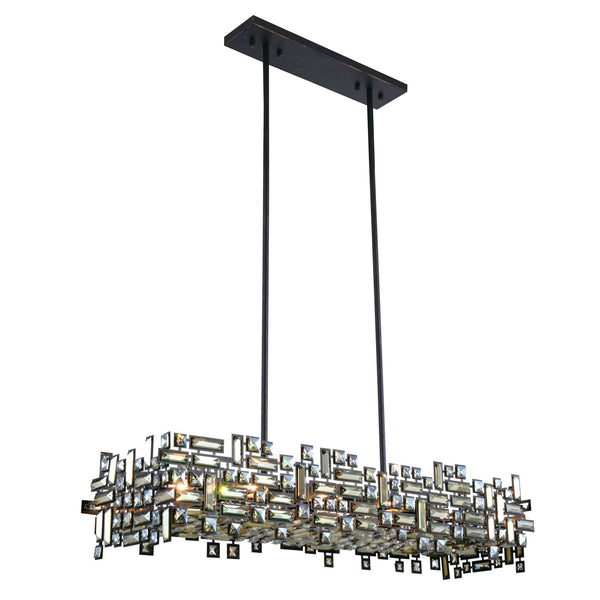 Picasso Dark Bronze Eight-Light Pendant