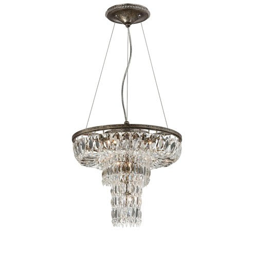 Rosalia Silver Nine Light Chandelier