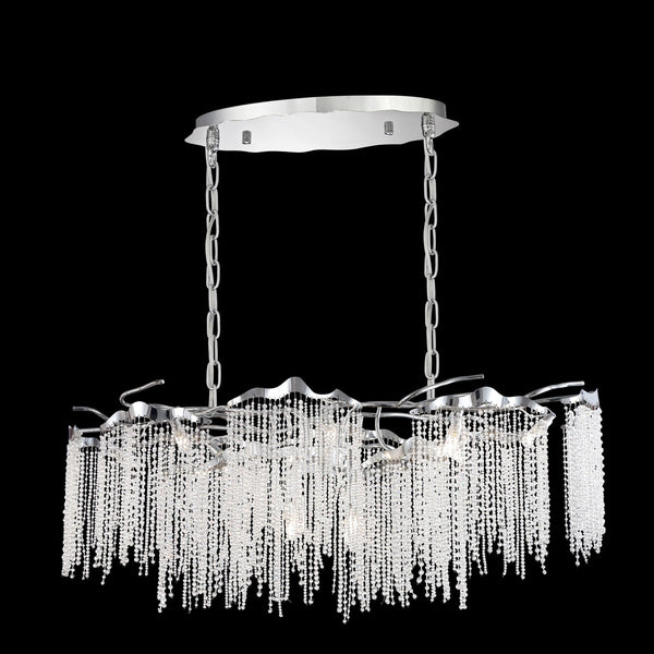 Arte Chrome 19-Inch 12-Light Chandelier