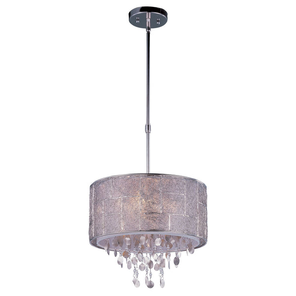 International Allure Polished Nickel Five-Light Single Pendant