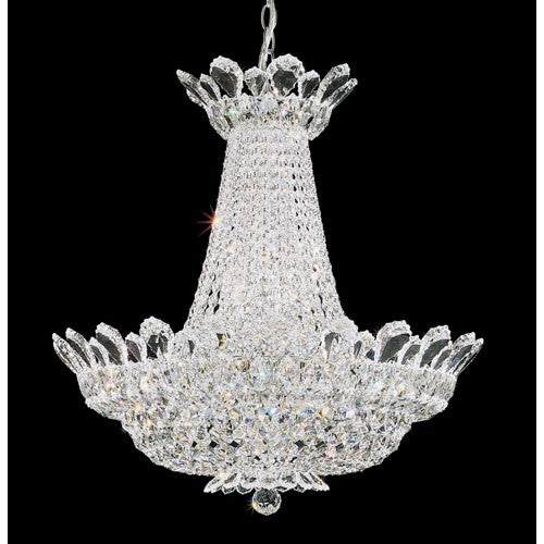 Silver 24-Light Crystal Swarovski Element Pendant, 24W x 24H x 24D