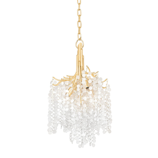 Chandelier, 5-Light, Gold Leaf, 14.5"W (350-15-GL 95EE)