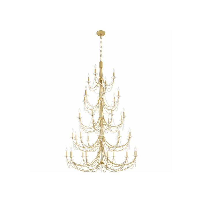 Brentwood 40-Light Chandelier in French Gold