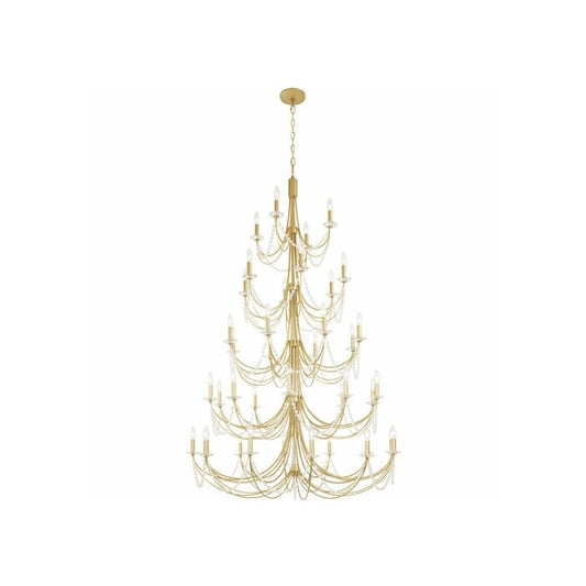 Brentwood 40-Light Chandelier in French Gold