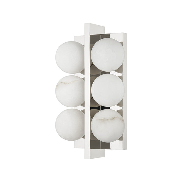 Wall Sconce, 6-Light, Polished Nickel, 12.25"H (357-06-PN 95F1)