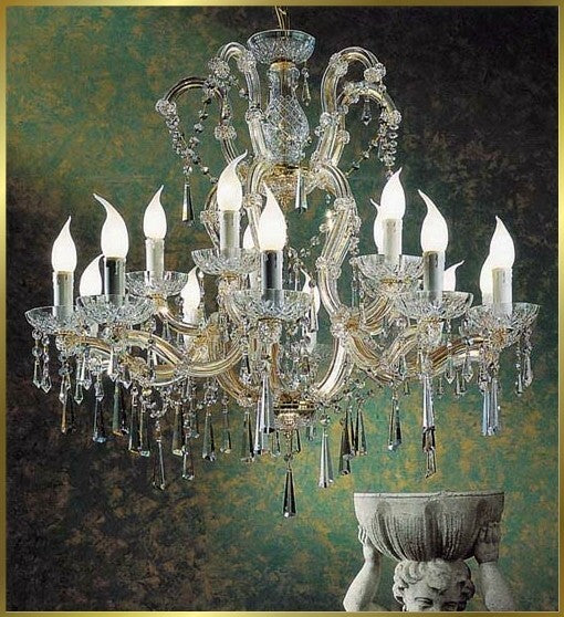 15 Lights Maria Theresa crystal chandelier dressed with hand-cut crystals