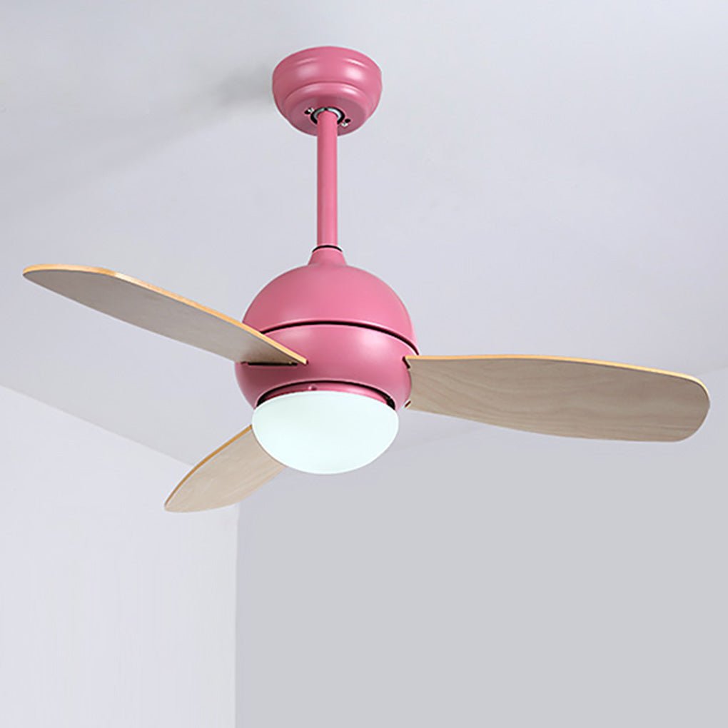 36 Inches Nordic Minimalist LED Remote Control Ceiling Fan Light for Living Room Dining Room