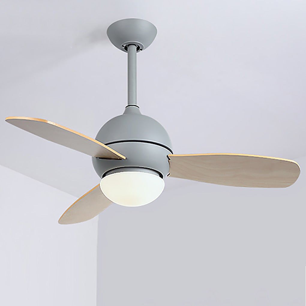 36 Inches Nordic Minimalist LED Remote Control Ceiling Fan Light for Living Room Dining Room