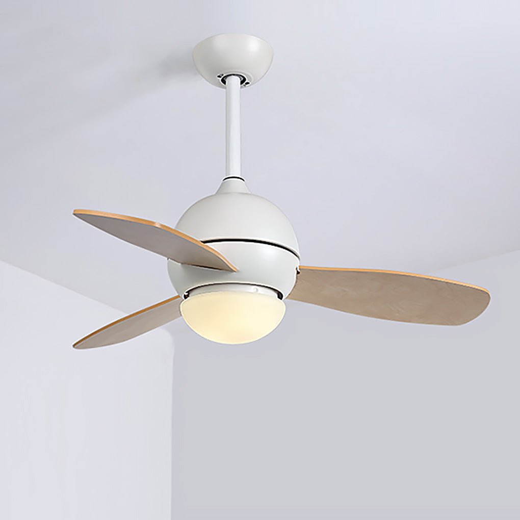 36 Inches Nordic Minimalist LED Remote Control Ceiling Fan Light for Living Room Dining Room