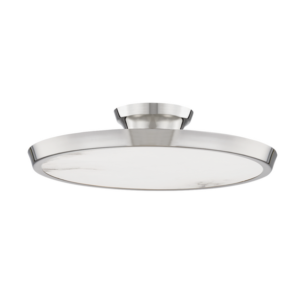 Flush Mount, LED, Nickel, 15.5"W (3600-PN A8ECD)