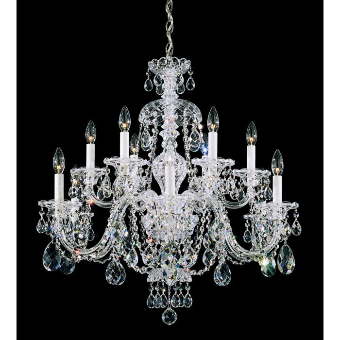 Sterling 12-Light Chandelier in Gold