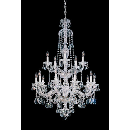 Sterling 15-Light Chandelier in Gold