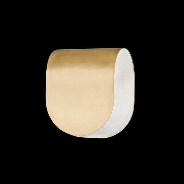 Wall Sconce, 1-Light, LED, Aged Brass, Alabaster Shade, 7.75"H (3608-AGB ACJW7)