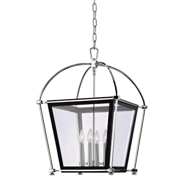 Pendant, 4-Light, Polished Nickel, 18.25"W (3618-PN 9T7ZK)