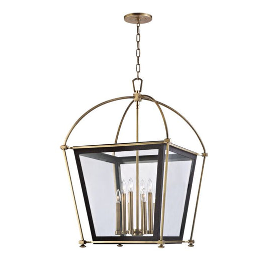 Hollis Aged Brass Pendant Light