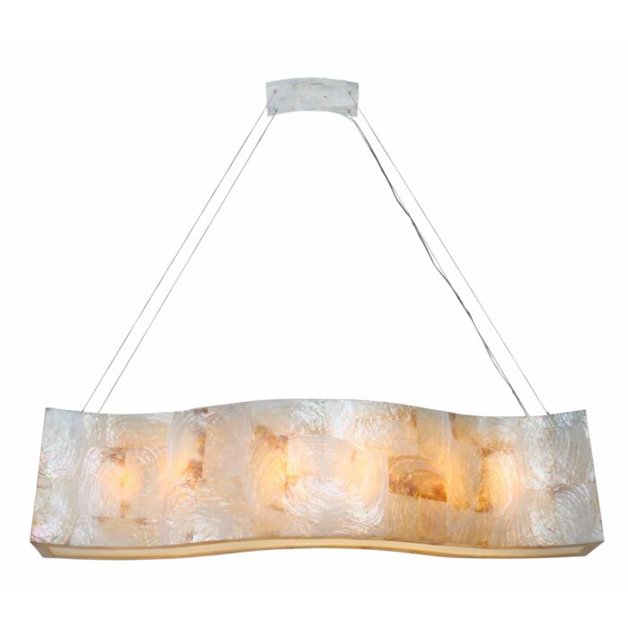 Big 6-Light Linear Pendant in Kabebe