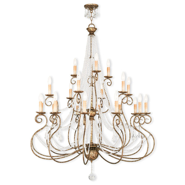 Bronze 42.5-Inch 21-Light Foyer Chandelier