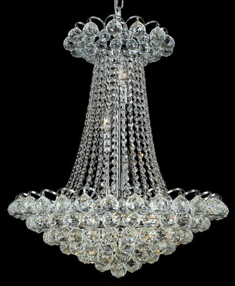 13 Light crystal chandelier Chrome plated