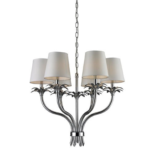 Carlisle Chrome Six Light Chandelier