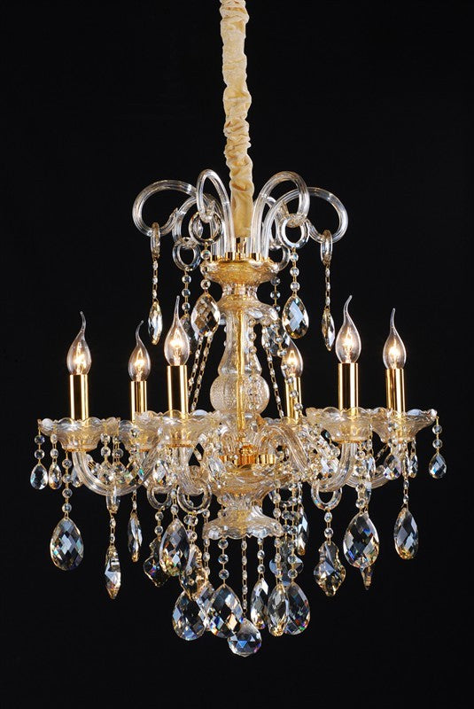 Gold plated traditional crystal Chandelier